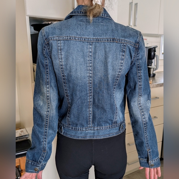 Studded Blue Denim Jacket - Picture 2 of 5